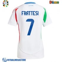 Fotballdrakt Dame Italia Davide Frattesi #7 Bortedrakt EM 2024 Kortermet